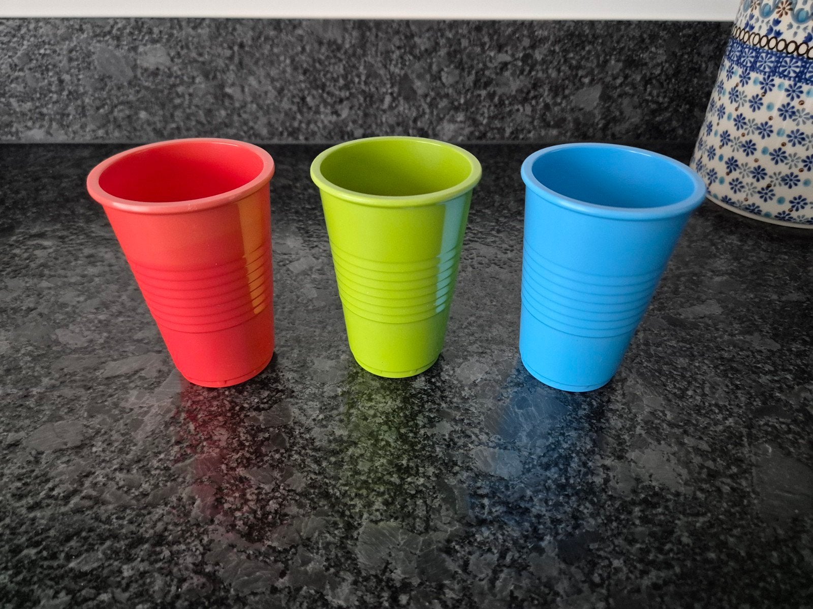 HIP Amsterdam - Melamine drinkbekers 3 stuks, Ophalen of Verzenden, Overige materialen, Overige stijlen