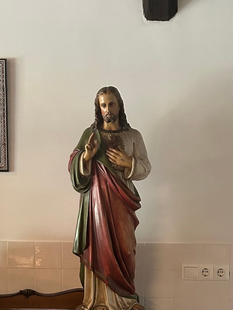 Prachtig groot beeld Jezus, 103 cm!, Antiek en Kunst, Ophalen