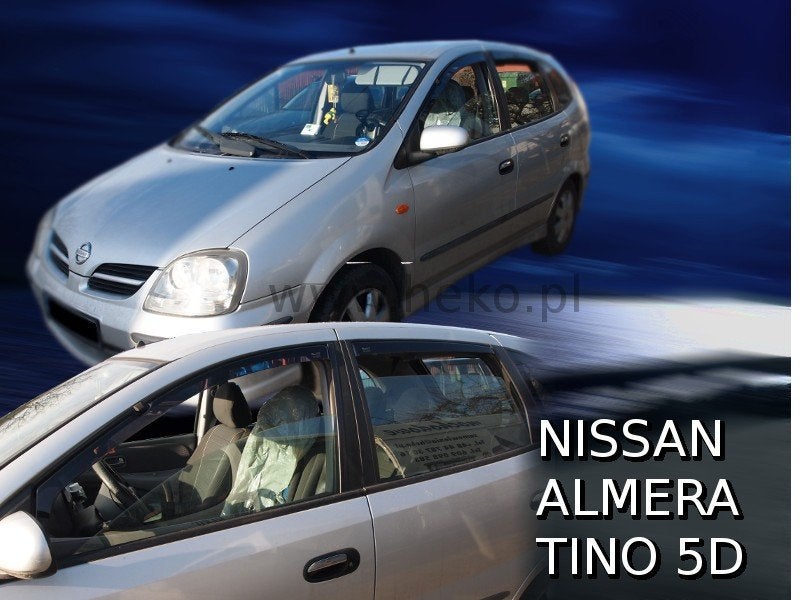 Nissan almera tino zijwindschermen donkere raamspoilers heko, Auto diversen, Auto-accessoires, Ophalen of Verzenden, Nieuw