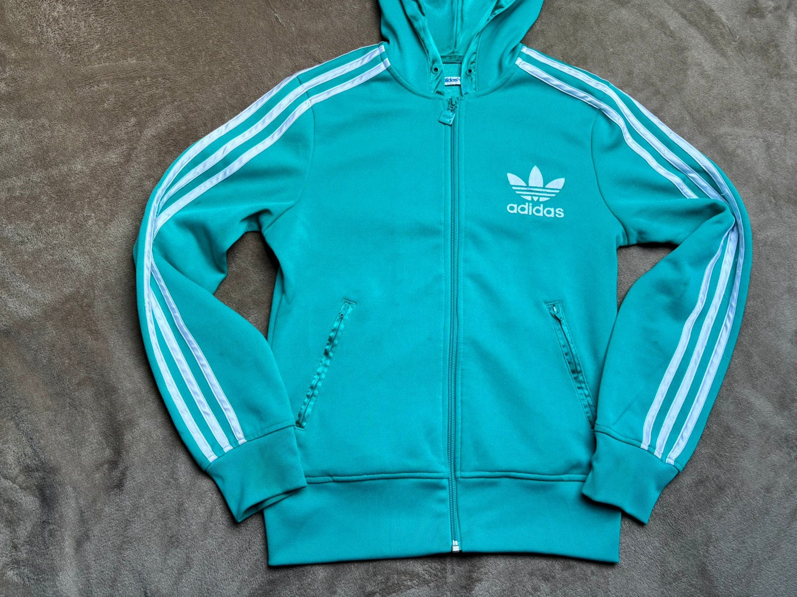 Vintage Adidas vest dames, Ophalen of Verzenden, Gedragen, Maat 34 (XS) of kleiner, Groen