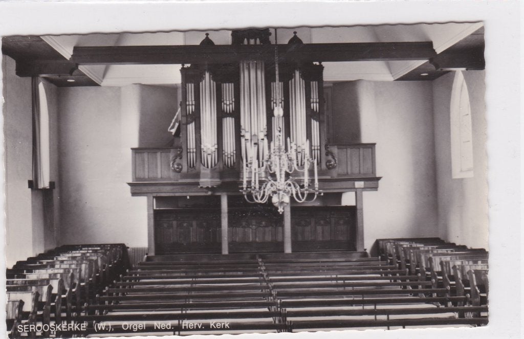18705 Serooskerke (W) Orgel ned herv Kerk Gem Veere Zeeland, Ophalen of Verzenden, 1960 tot 1980, Ongelopen, Zeeland