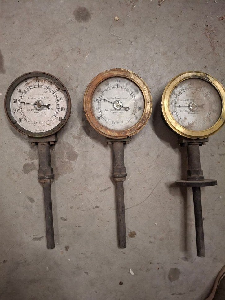 Industriële Capillair-Thermometers - Decoratie Mancave, Ophalen