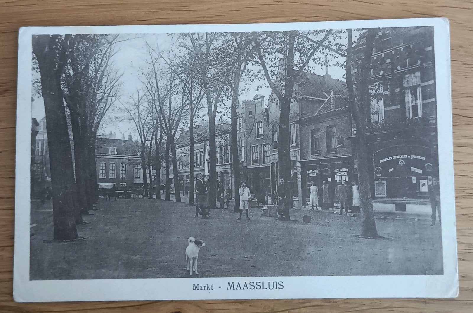 Ansichtkaart Maassluis Markt, Verzamelen, Ophalen of Verzenden, Voor 1920, Gelopen, Zuid-Holland
