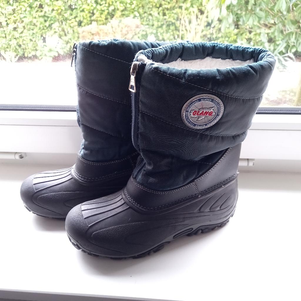 Olang zwarte snowboots/winterlaars bont gevoerd maat 36., Gebruikt, Jongen of Meisje, Ophalen of Verzenden, Laarzen