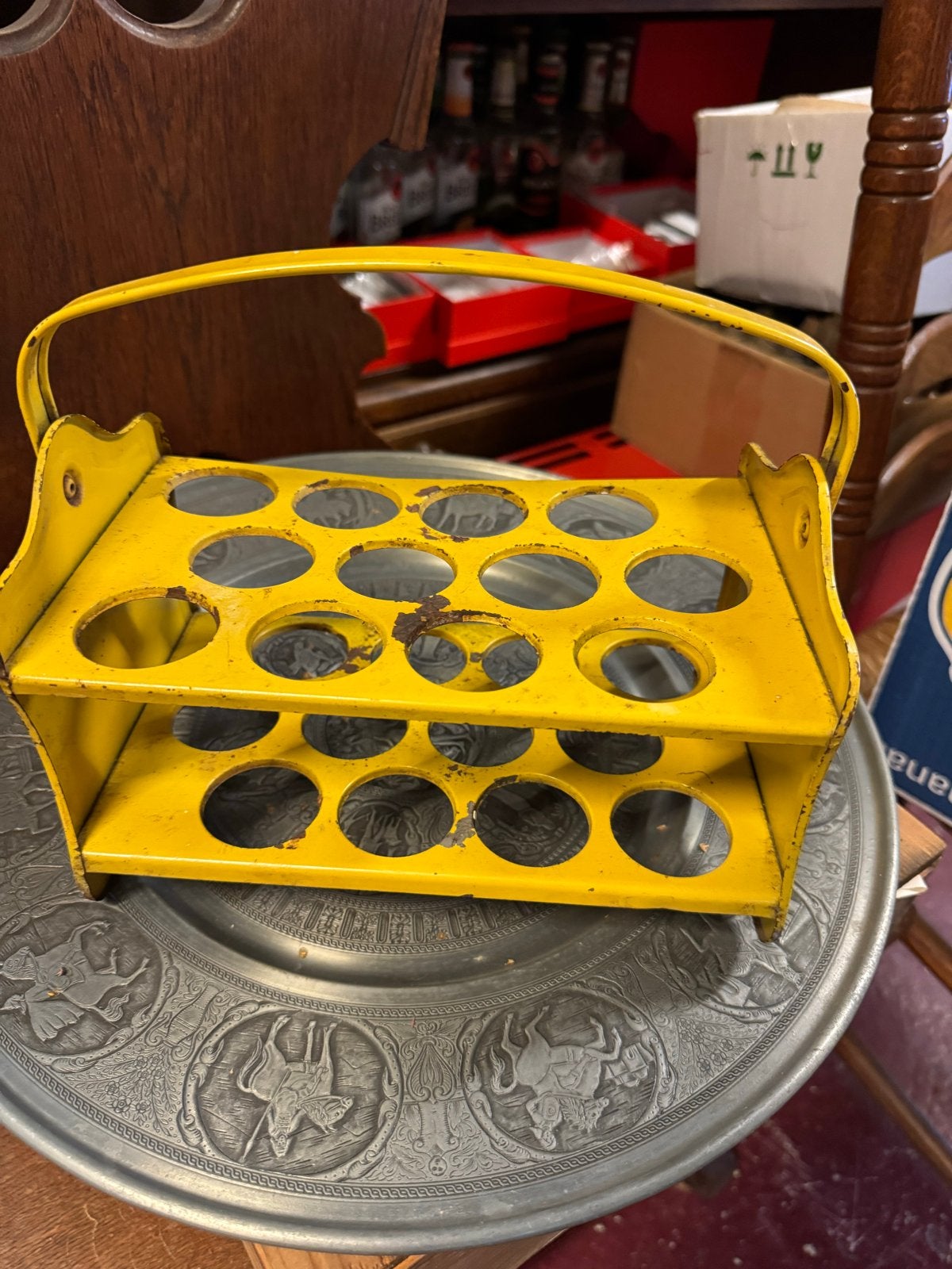 Vintage Brabantia geëmailleerd eierrekje, Antiek en Kunst, Ophalen of Verzenden