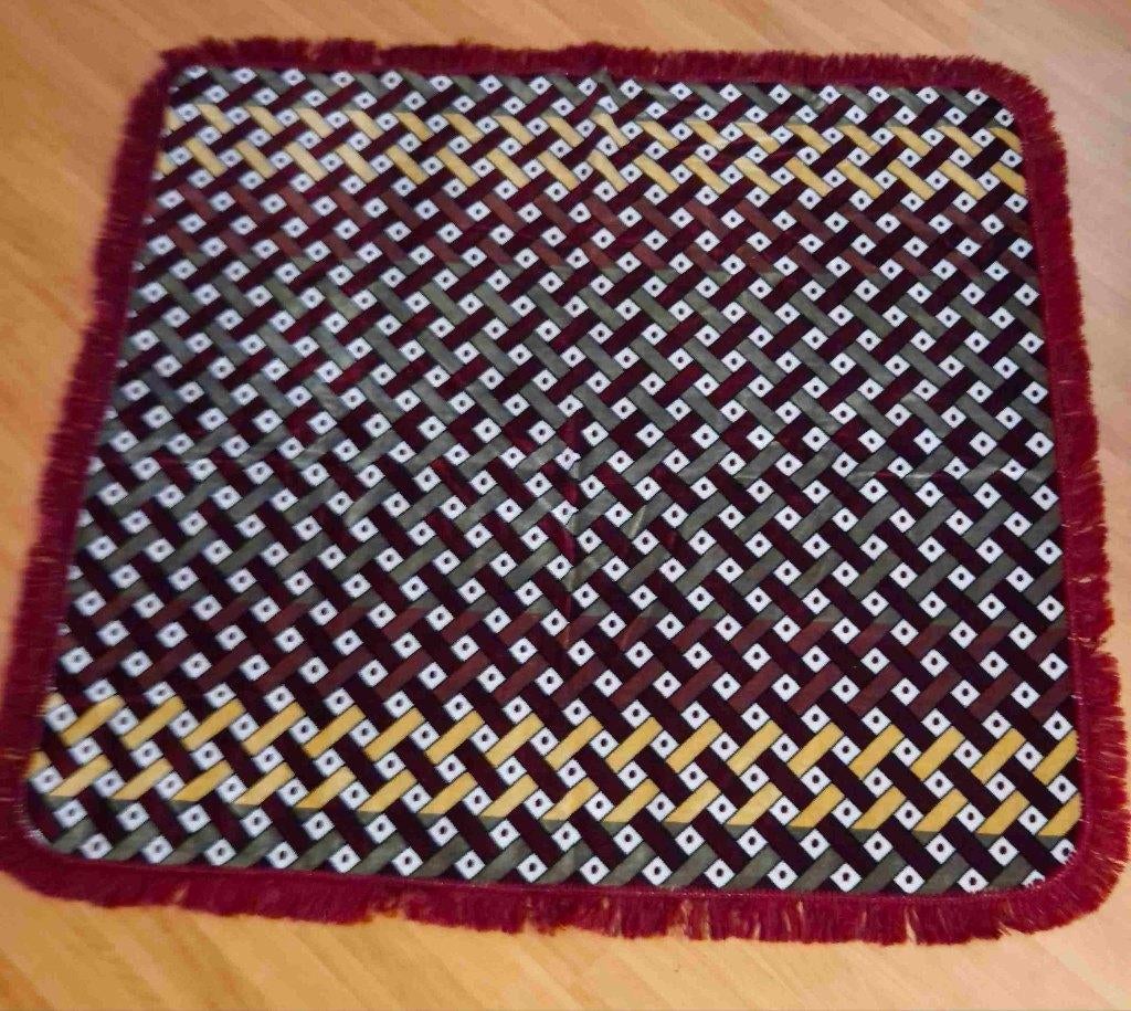 Leuk velours kleed 140/135 cm, Gebruikt, Etten-Leur, DJT@dejuistetoon.eu, Groen