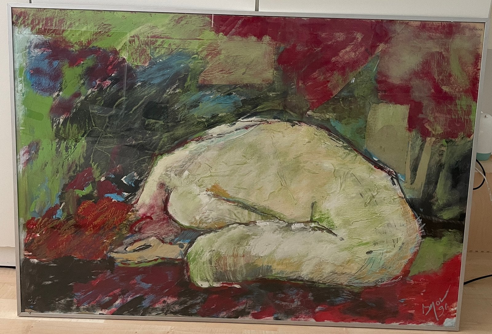 Schilderij olieverf, schilder Mol, Antiek en Kunst, Ophalen