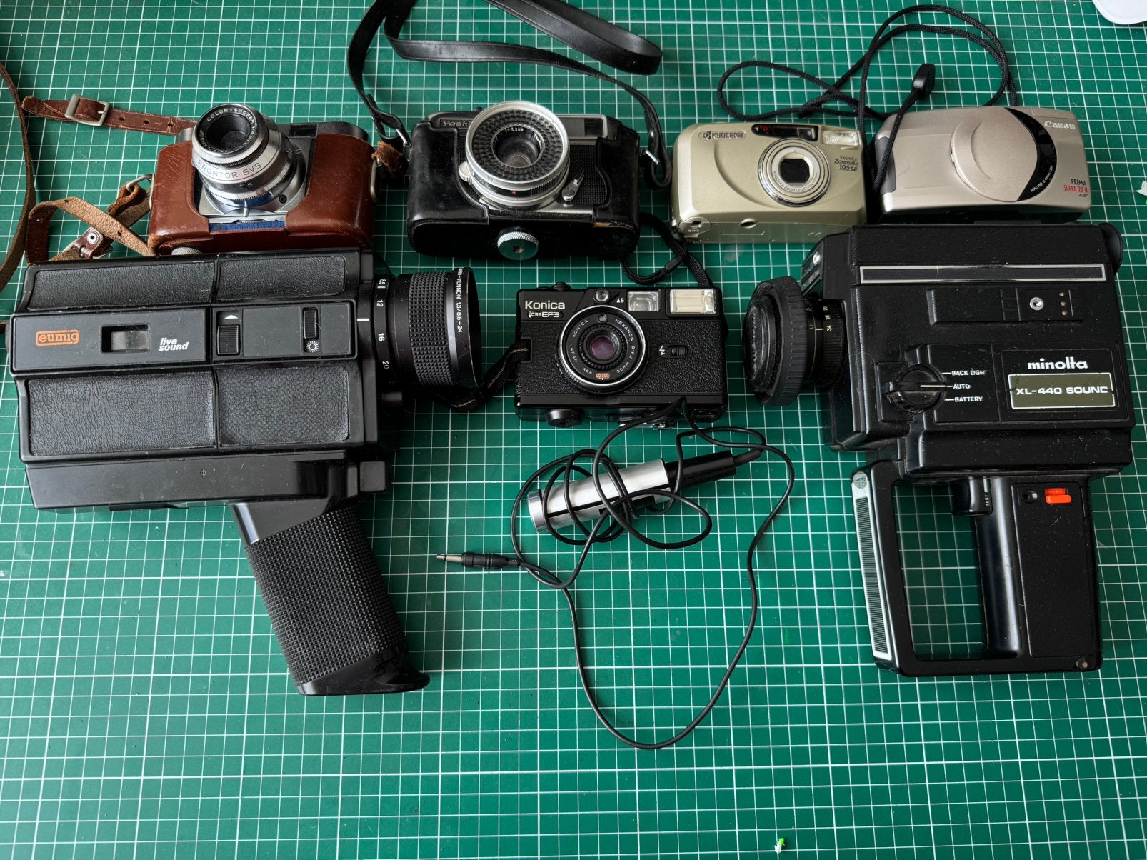 Partij analoge camera’s (defect), Ophalen of Verzenden, Zo goed als nieuw, Compact, Canon