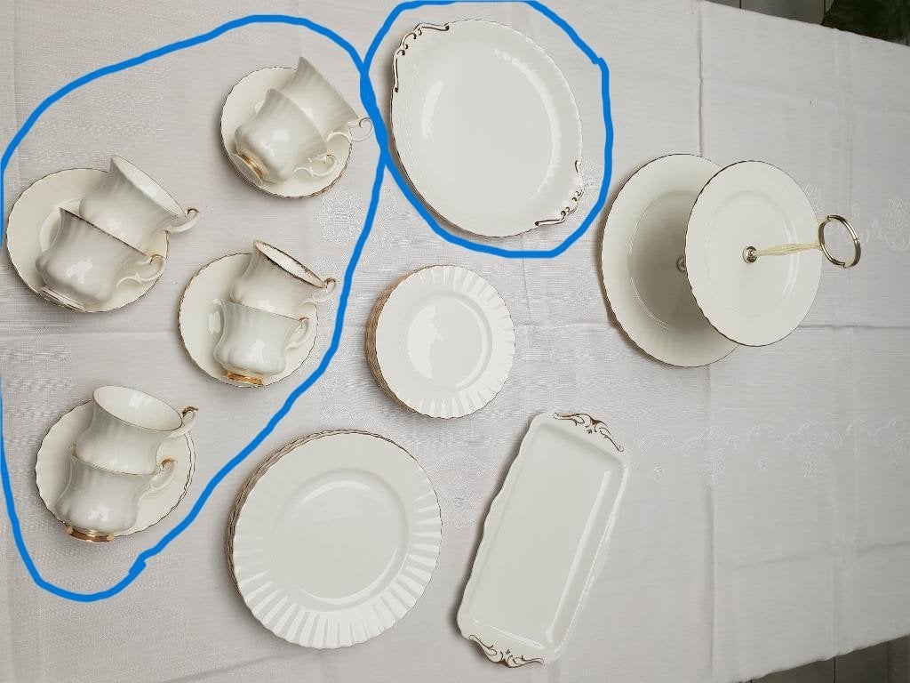 porselein servies, Klassiek, Ophalen of Verzenden, Zo goed als nieuw, Kop(pen) en/of Schotel(s)