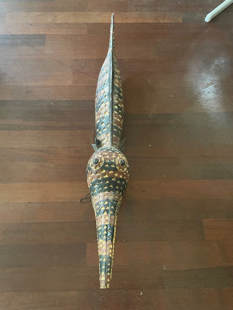 Afrikaans masker uit Burkina Faso, Afrika, Masker, Handgemaakt, Rood