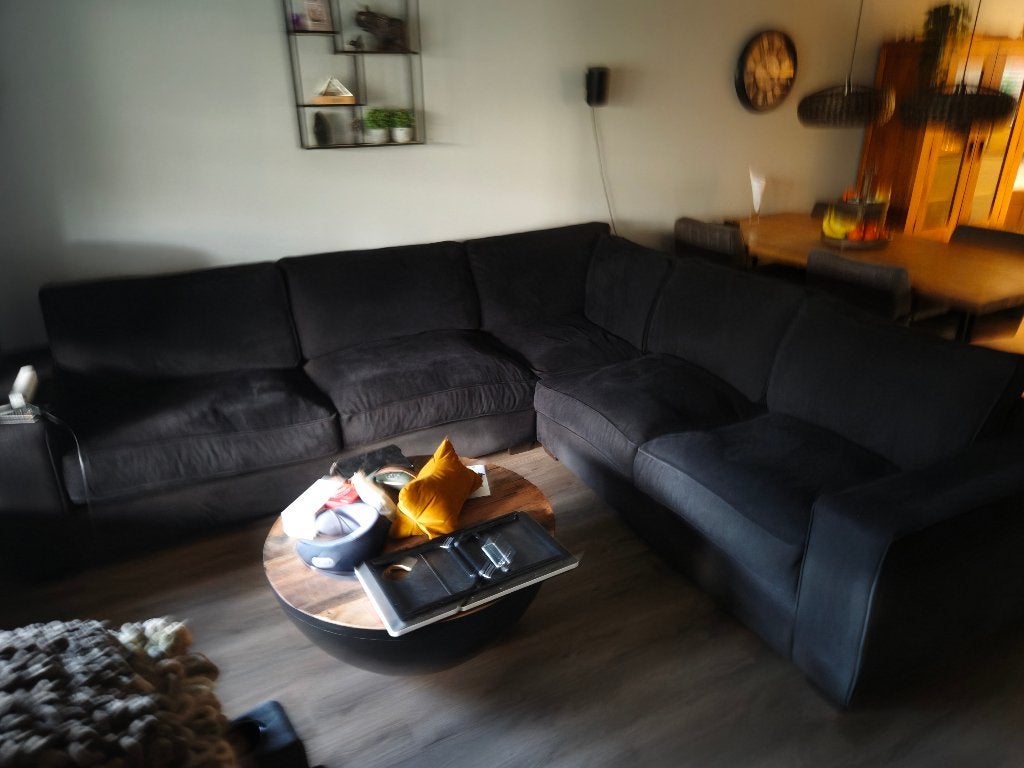 Luxe ruime hoekbank – 3,10 x 2,80, Ophalen, Gebruikt, Stof