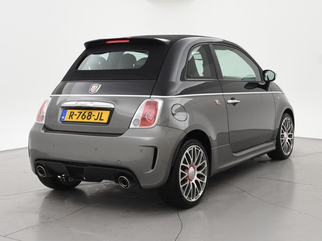 Fiat 500 C ABARTH 1.4 T-JET 135 PK TWO-TONE + ZWART LEDER |, Auto's, Voorwielaandrijving, Euro 6, 4 cilinders, Cabriolet