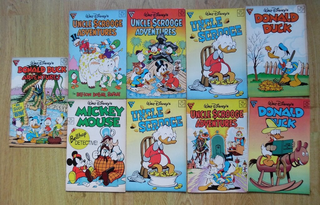 9x Gladstone Walt Disney comics, Boeken, Meerdere comics, Ophalen of Verzenden, Zo goed als nieuw, Amerika
