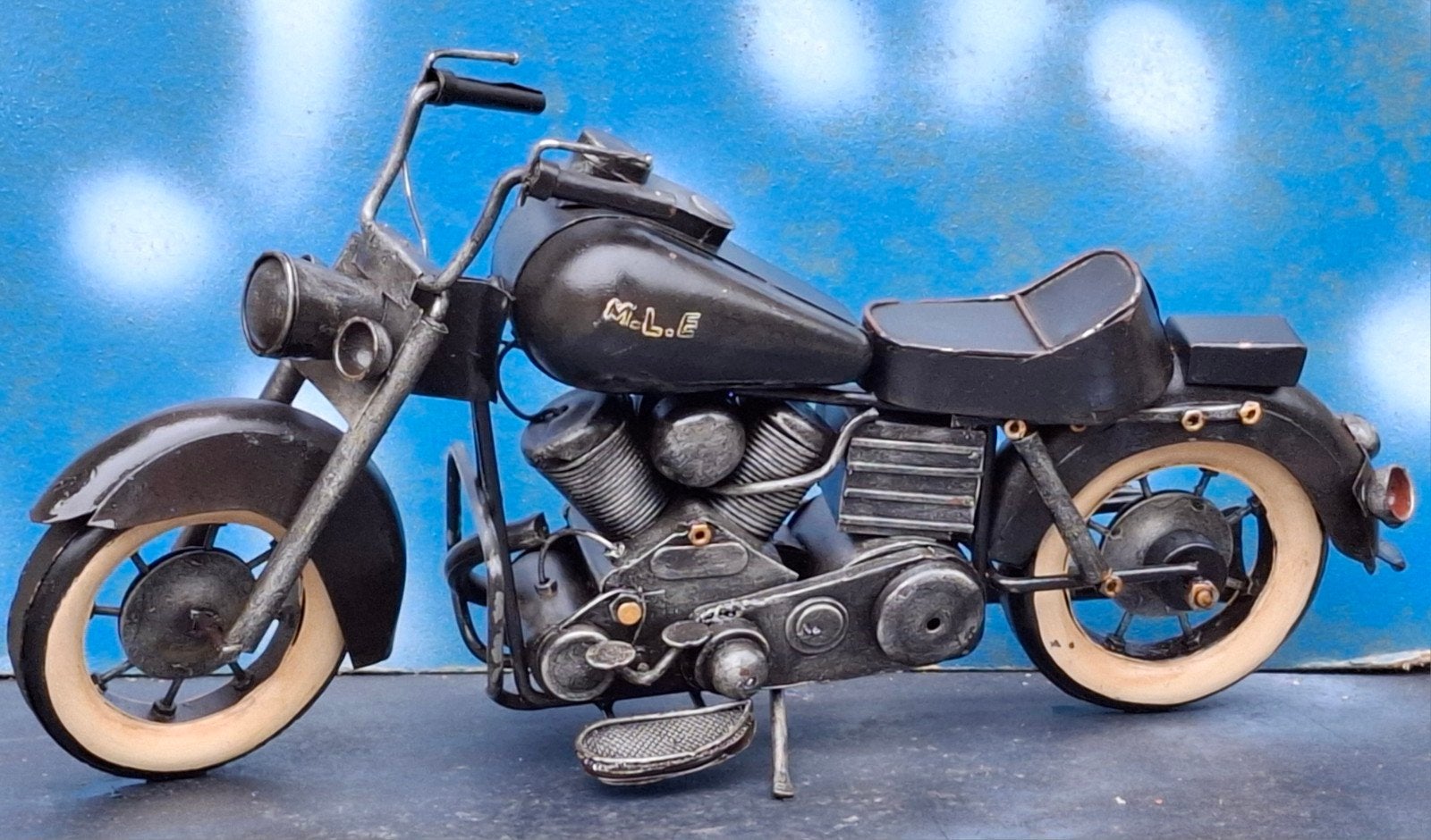 Motor. Model. Metaal.  Lengte 37 cm., Antiek en Kunst, Ophalen
