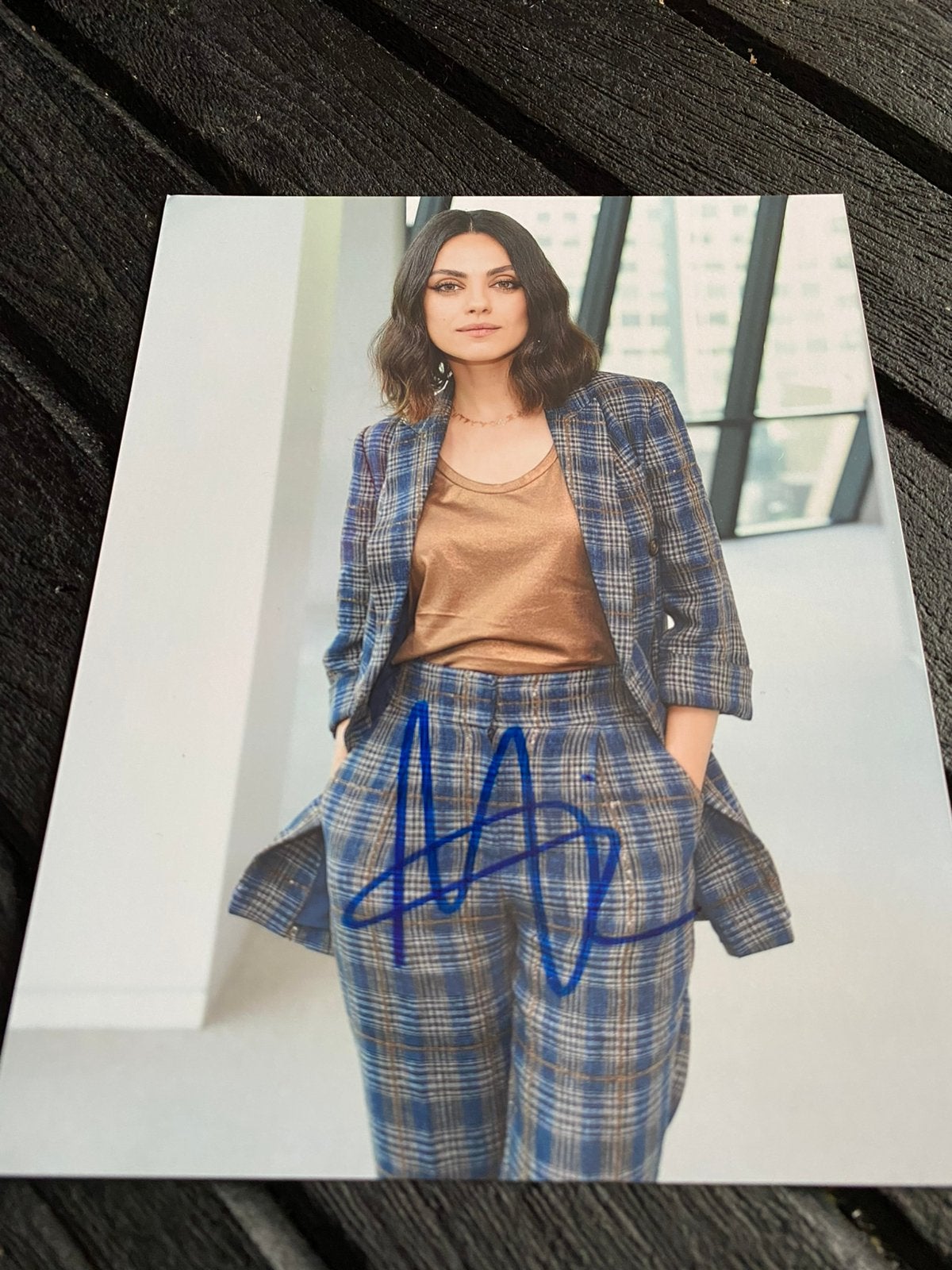 Filmster handtekening mila kunis, Ophalen of Verzenden, Zo goed als nieuw, Foto of Kaart