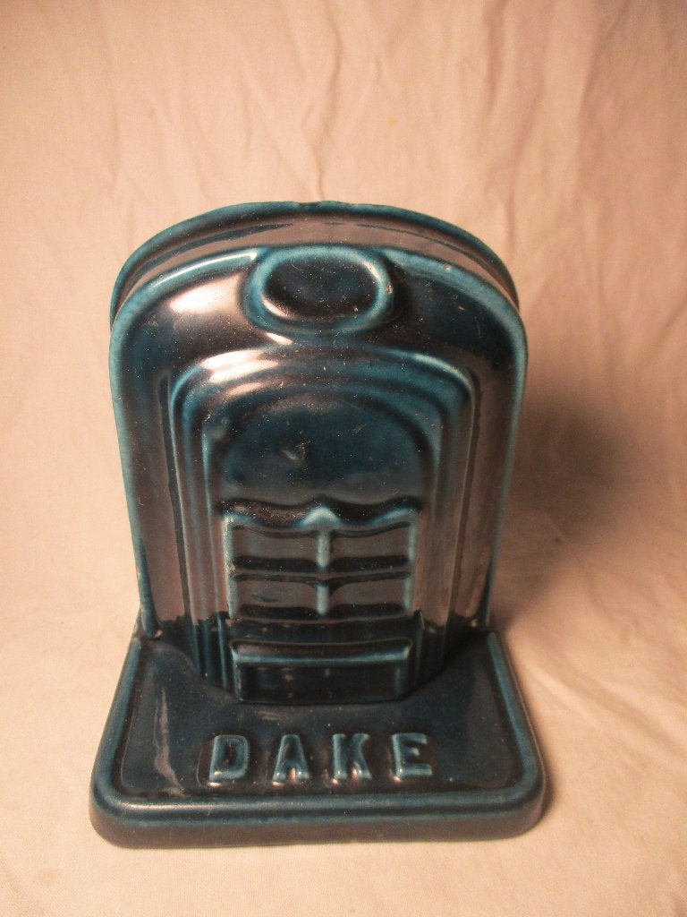 antiek emaille kachel spaarpot Dake Amsterdam, Ophalen of Verzenden