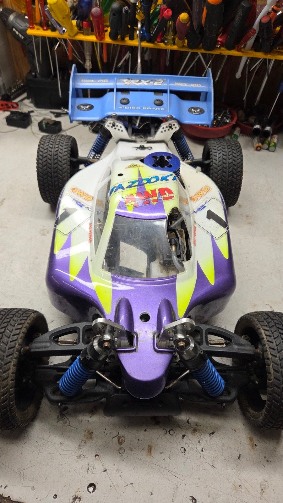 Te koop mooie gs racing, Gebruikt, Auto offroad, Ophalen of Verzenden, Schaal 1:8