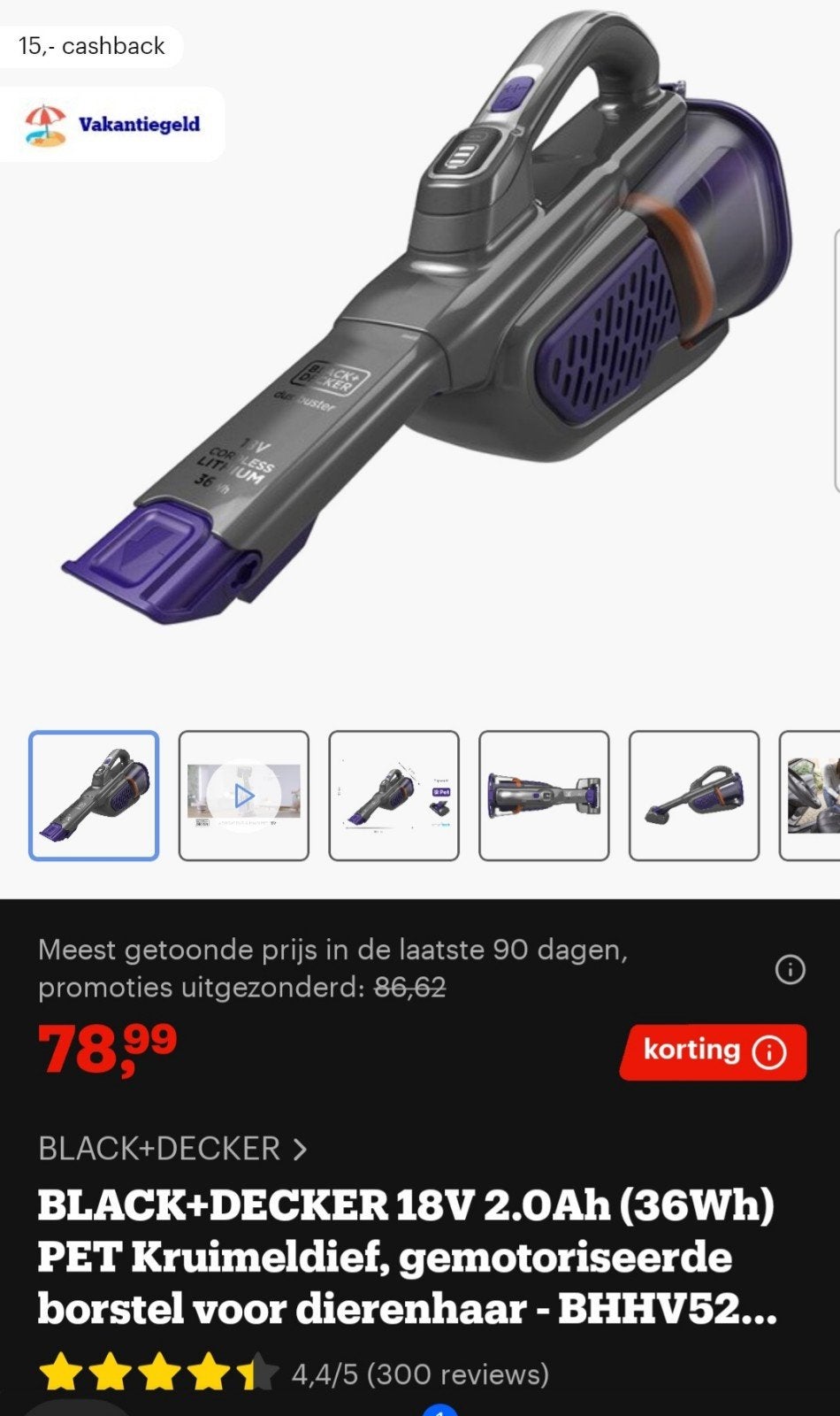 Black en Decker kruimeldief, Ophalen