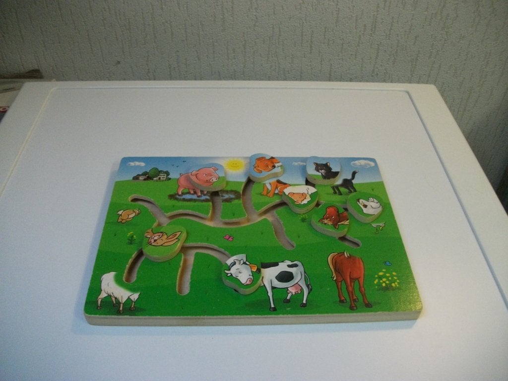 Schuifbordje dieren, Ophalen of Verzenden, Gebruikt