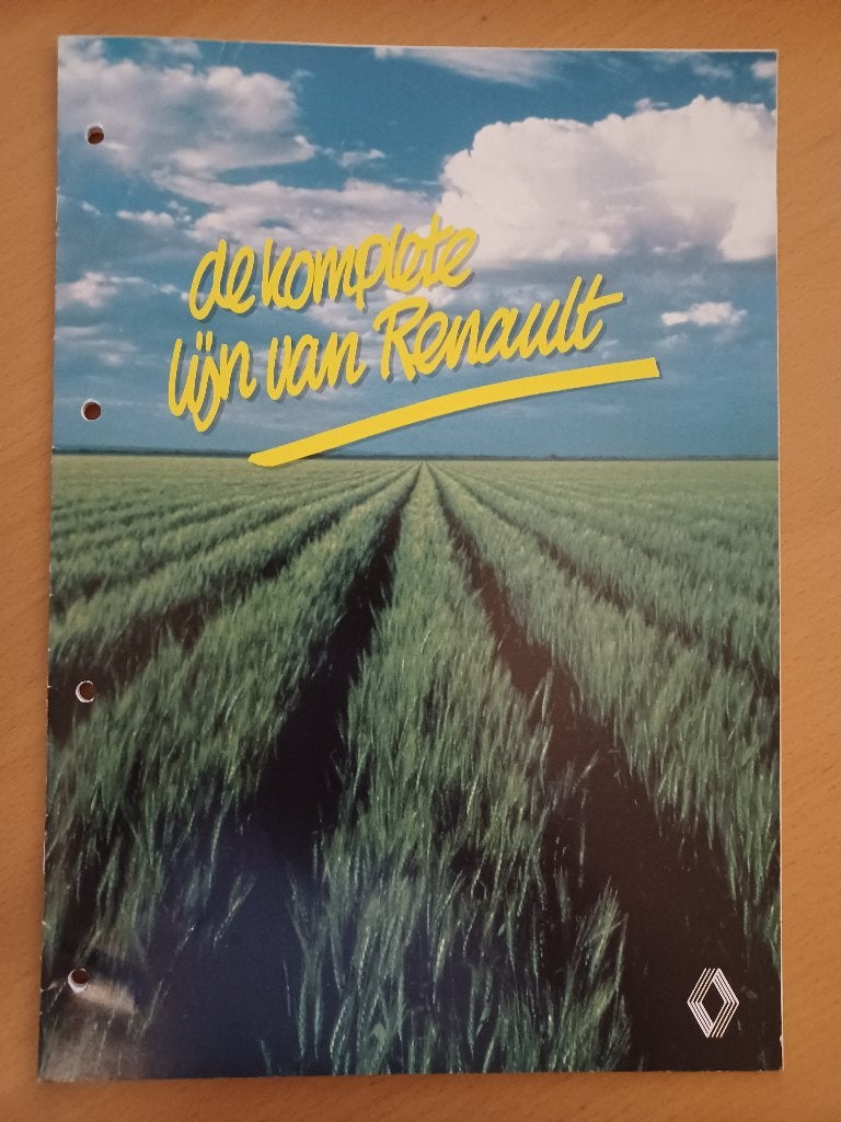 Folder de komplete lijn van Renault trekkers, Verzenden, Gelezen, Tractor en Landbouw