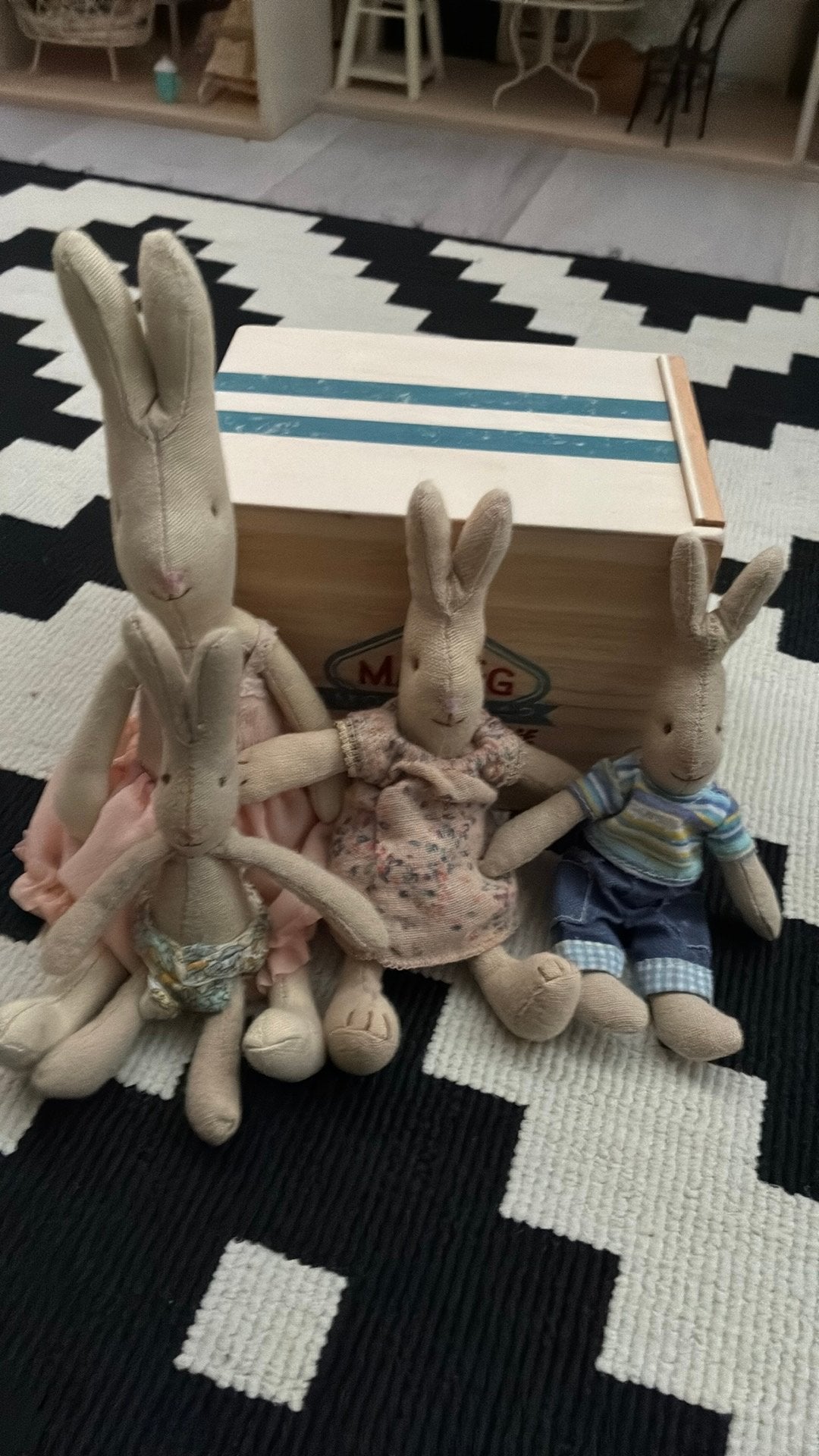 Oude Maileg collectie familie konijn, Verzamelen, Ophalen of Verzenden, Zo goed als nieuw, Popje