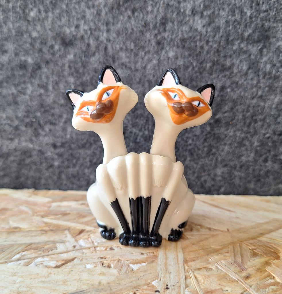 Vintage Disney Si & Am figuurtje uit Lady and the Tramp, Verzamelen, Ophalen of Verzenden, Overige figuren, Zo goed als nieuw
