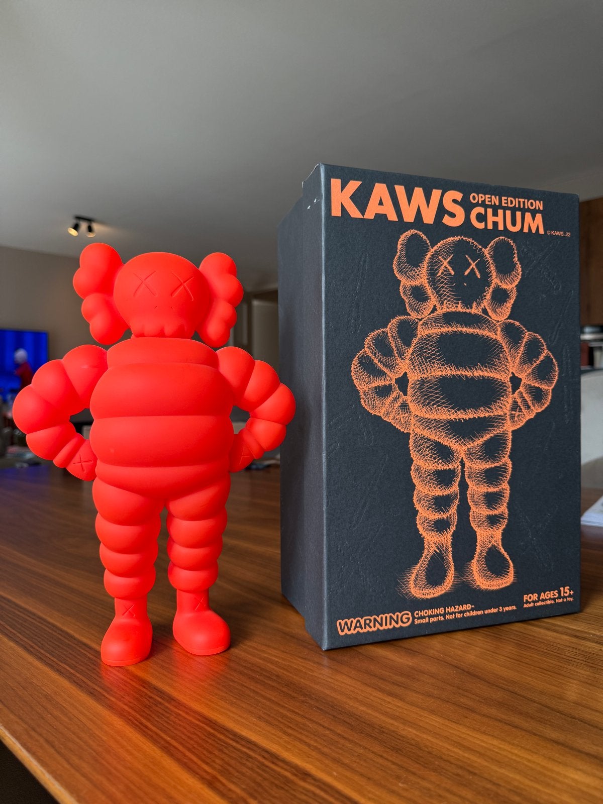 Kaws Chum Open Edition Orange - Limited Edition Kunstbeeld, Ophalen of Verzenden, Zo goed als nieuw
