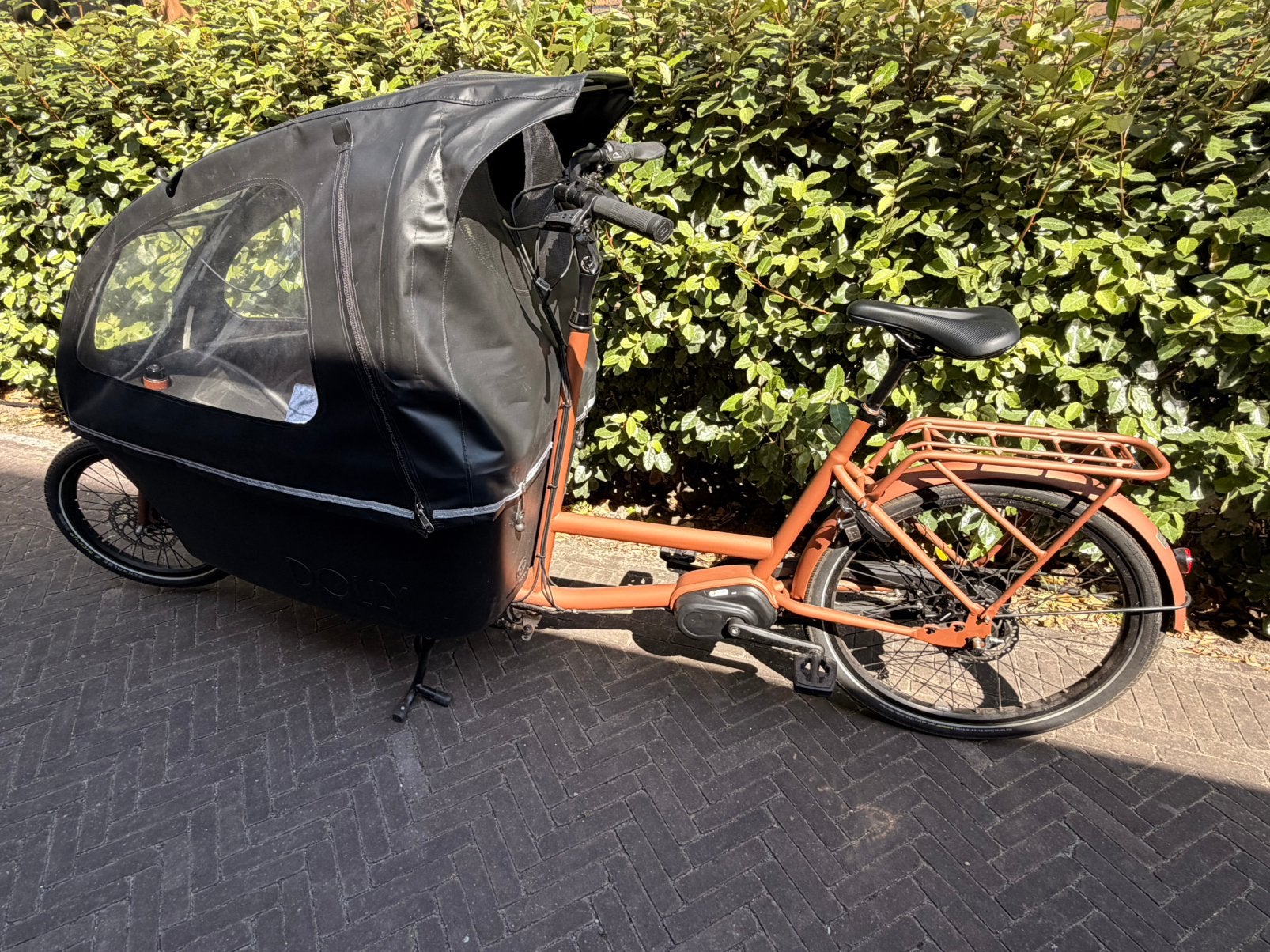 Elektrische bakfiets Dolly (nagenoeg nieuw), Elektrisch, Zo goed als nieuw, 2 kinderen, Schijfrem