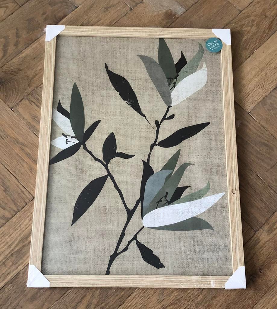 Poster in lijst (nieuw) - Kwantum b54,5xh75, Huis en Inrichting, Woonaccessoires | Wanddecoraties, Ophalen, Nieuw