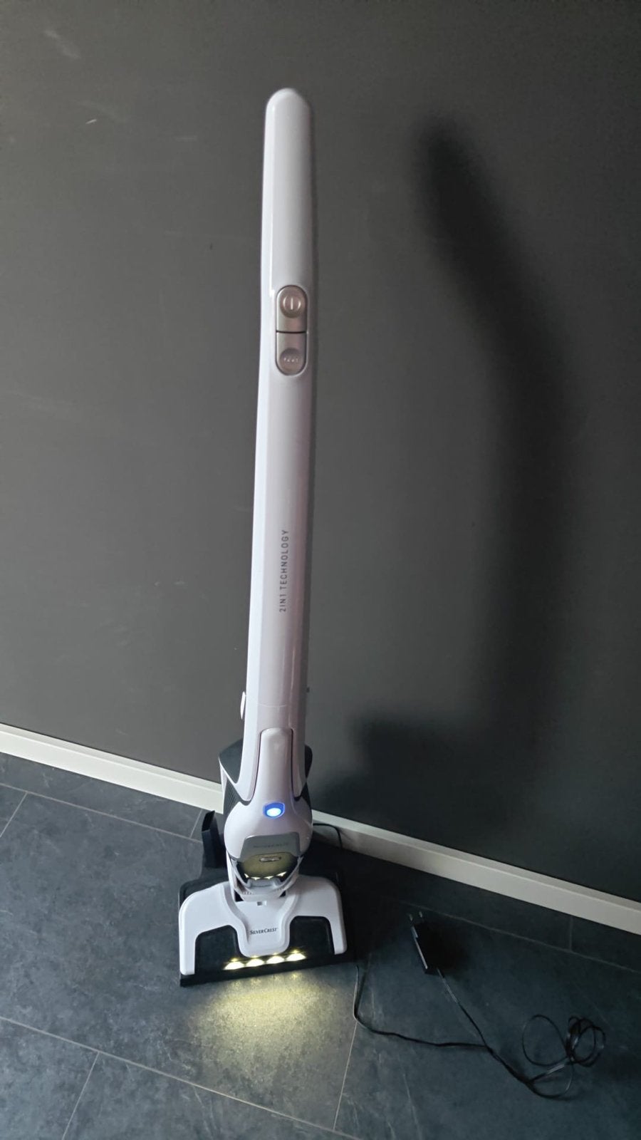 Silvercrest Steelstofzuiger met Kruimeldief 2-in-1, Overige merken, Draadloos, Ophalen of Verzenden, Zo goed als nieuw
