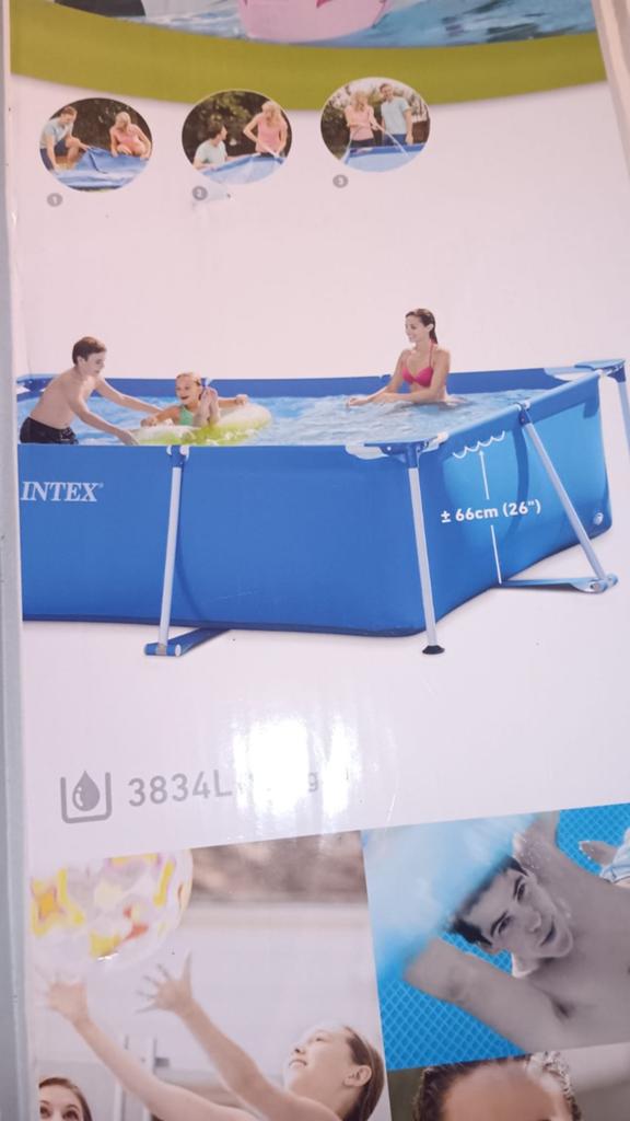 Intex zwembad 300x200x75 met trap, pomp, accessoires, Ophalen, Opzetzwembad, Rechthoekig, Minder dan 80 cm