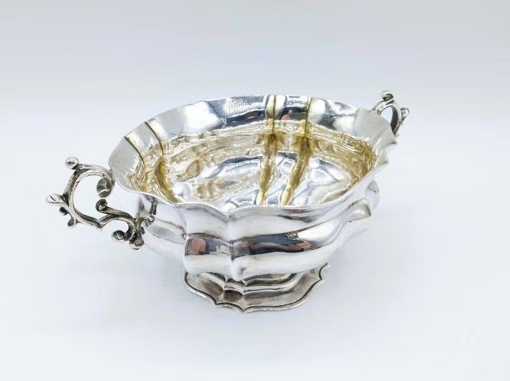 Zilveren brandewijnkom, Nederland, 1763, Antiek en Kunst, Verzenden, Zilver