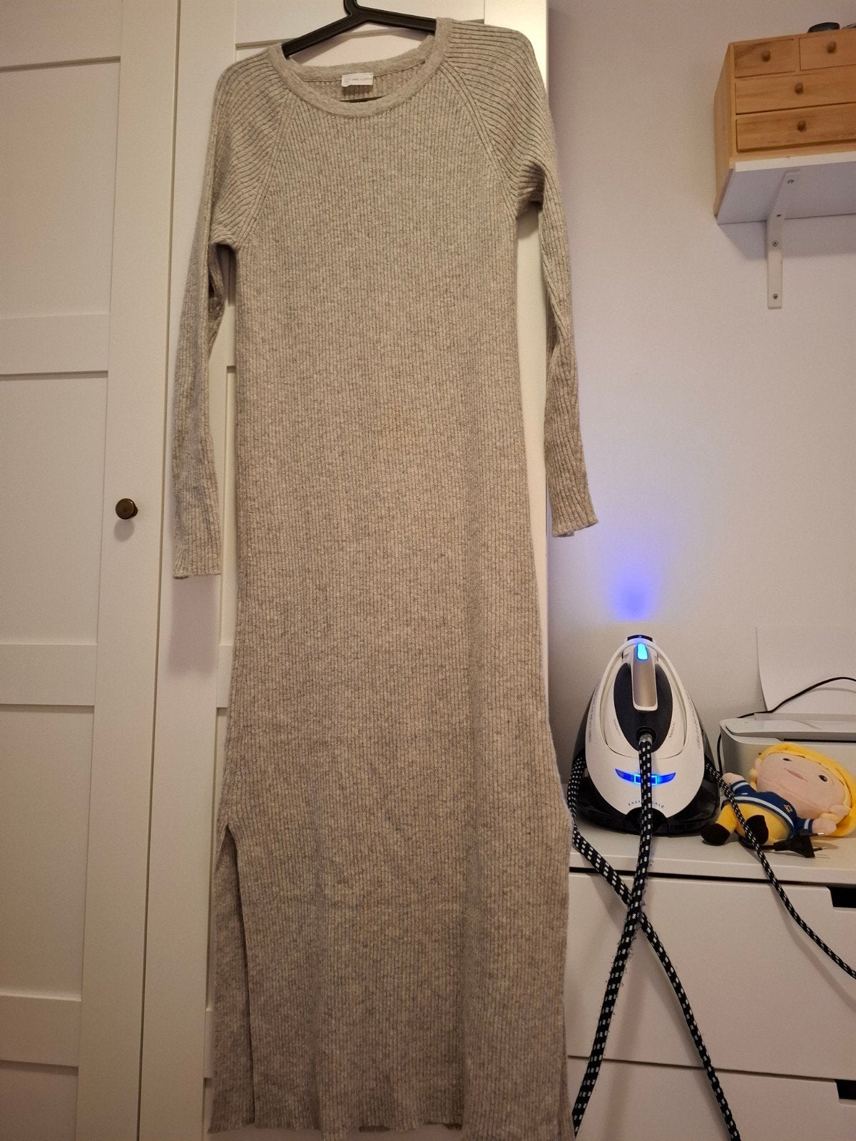 Jane Lushka lange gebreide jurk XS – cashmere mix, Kleding | Dames, Beige, Ophalen of Verzenden, Zo goed als nieuw, Jane Lushka
