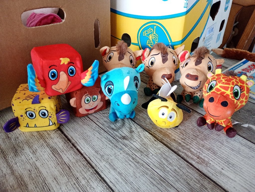 Safarimini knuffels, Kinderen en Baby's, Speelgoed | Knuffels en Pluche, Ophalen of Verzenden, Zo goed als nieuw, Overige typen