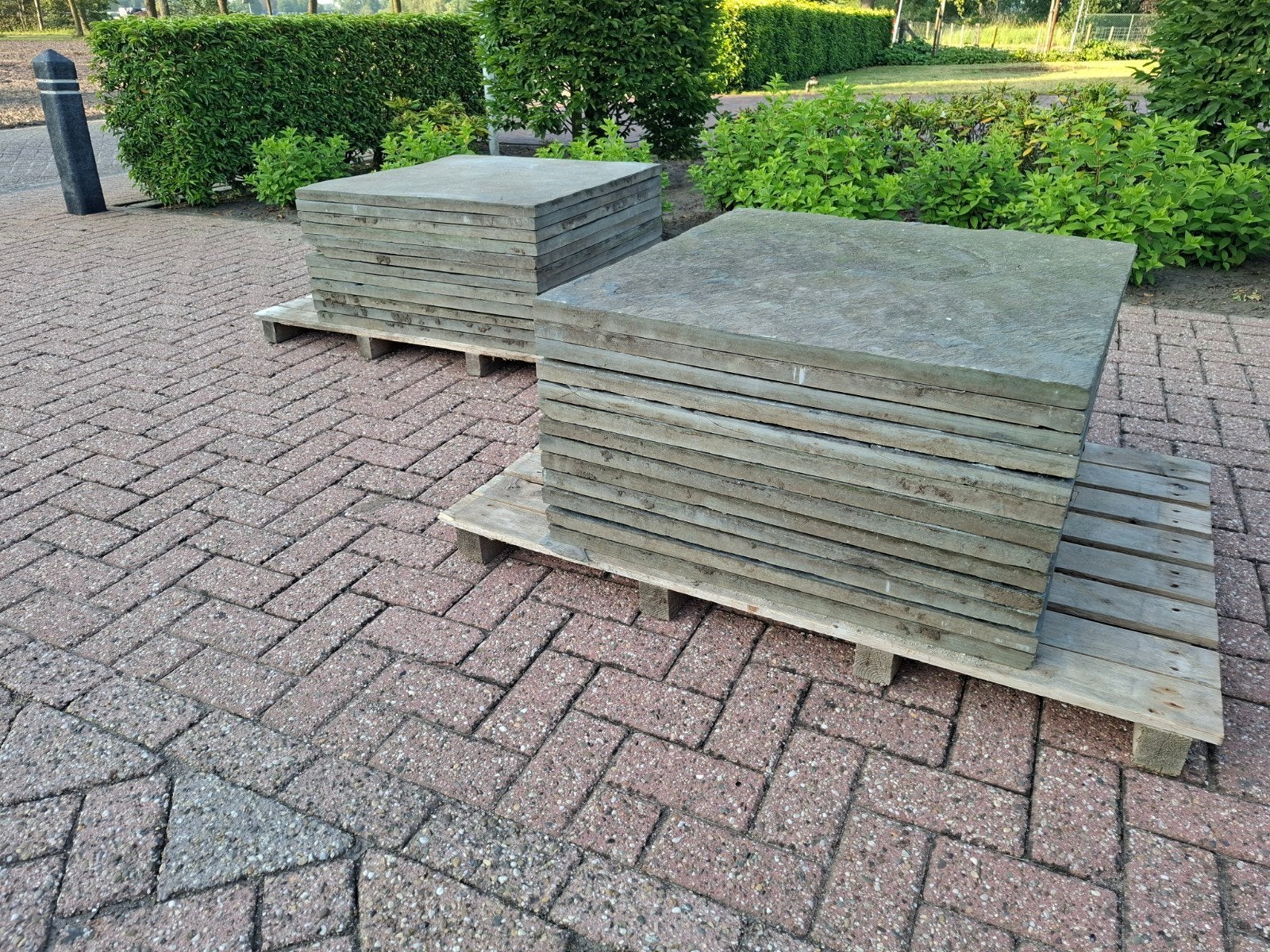 Hardsteen terrastegels 80x80 cm - 16m², Ophalen