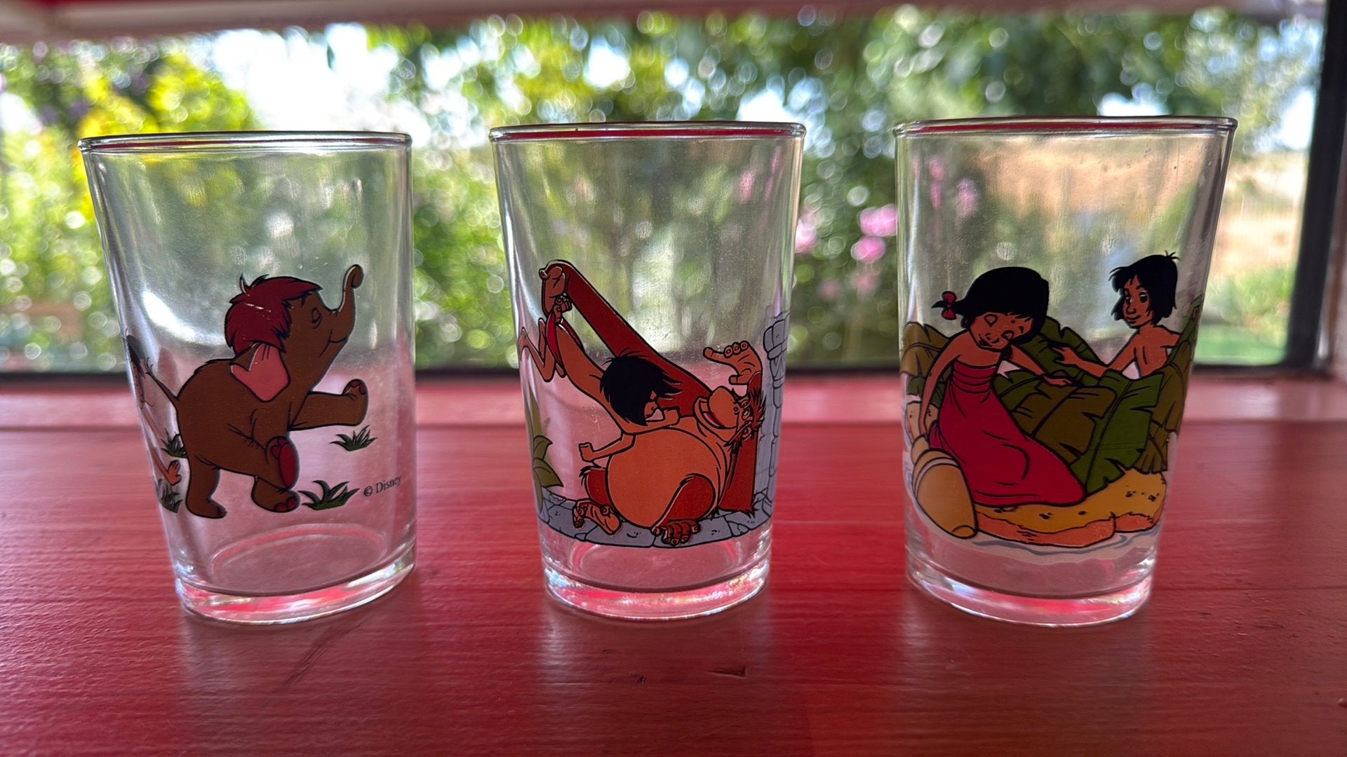 Walt Disney Junglebook glaasjes jaren 70, Ophalen of Verzenden, Zo goed als nieuw