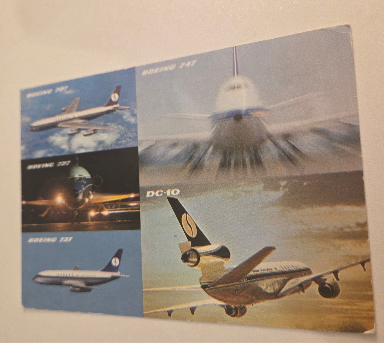 Vintage Sabena Ansichtkaart - Boeing Vliegtuigen, Verzenden, 1960 tot 1980, Gelopen, Voertuig