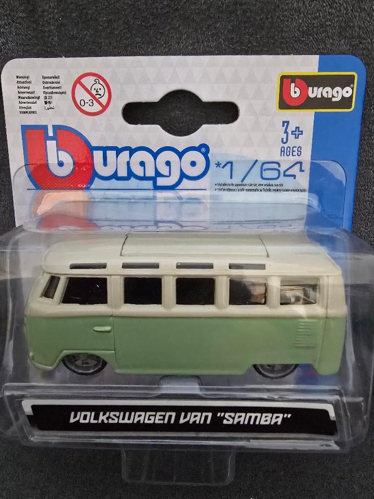 Volkswagen T1 Samba Van Bburago 1:64, Christian@diecastcompany.nl, Auto, Diecast Company, Nieuw