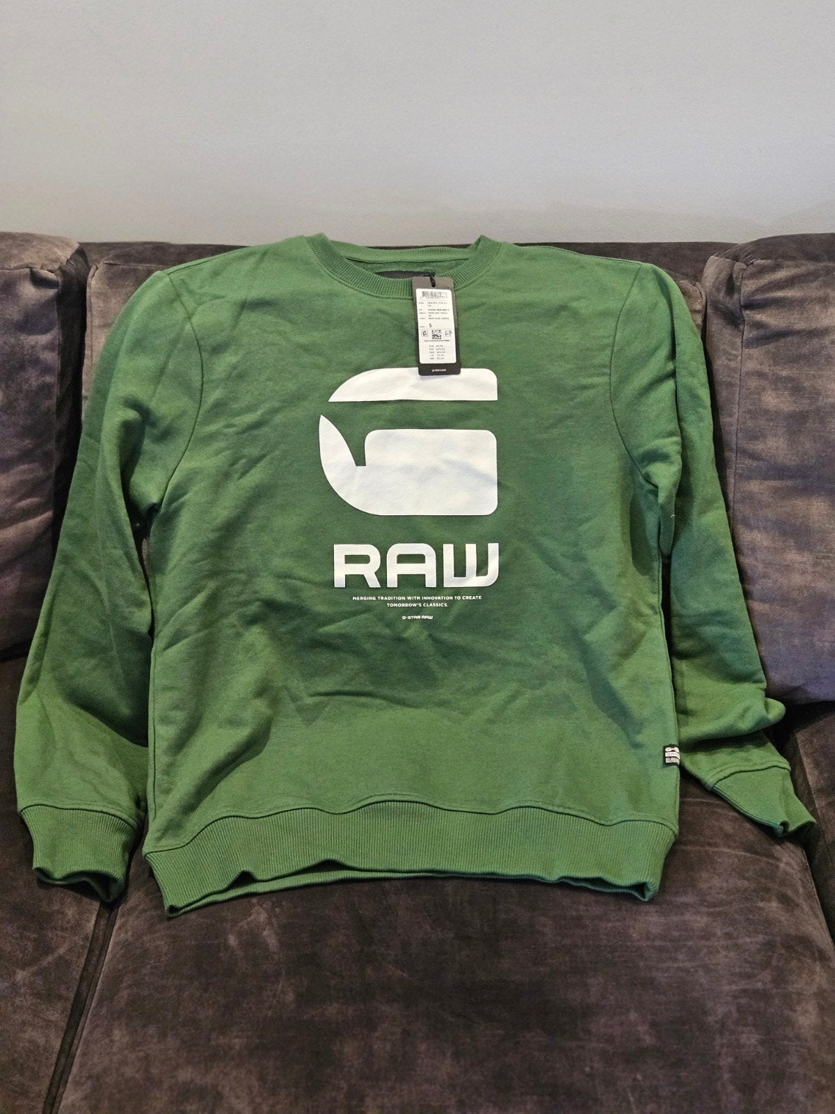 G-Star RAW Graphic 6 Sweatshirt - Nieuw met kaartjes, Kleding | Heren, Truien en Vesten, Nieuw, Ophalen of Verzenden, Groen, Maat 46 (S) of kleiner