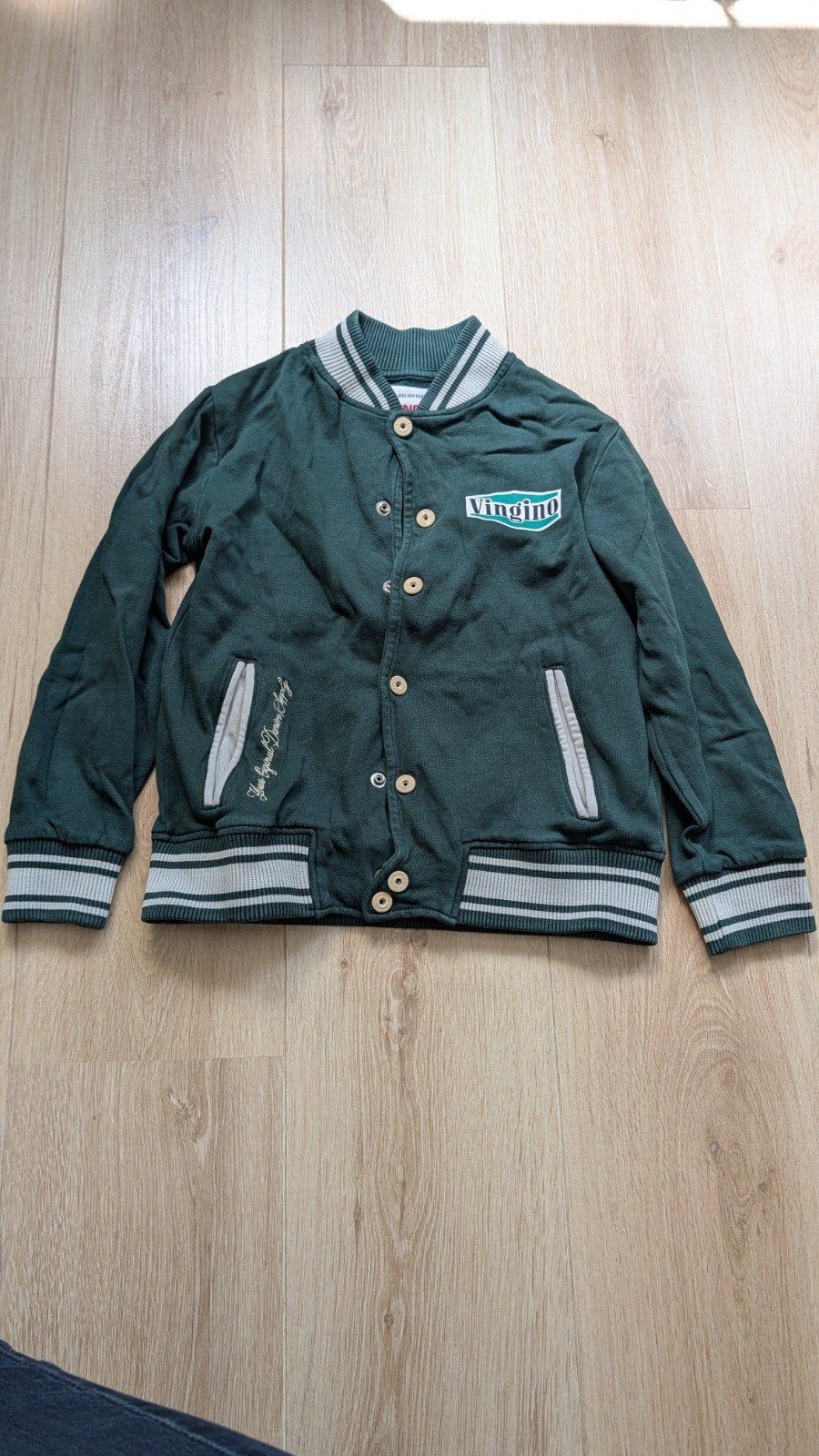 Groen vest Vingino maat 134/140, Ophalen of Verzenden, Jongen