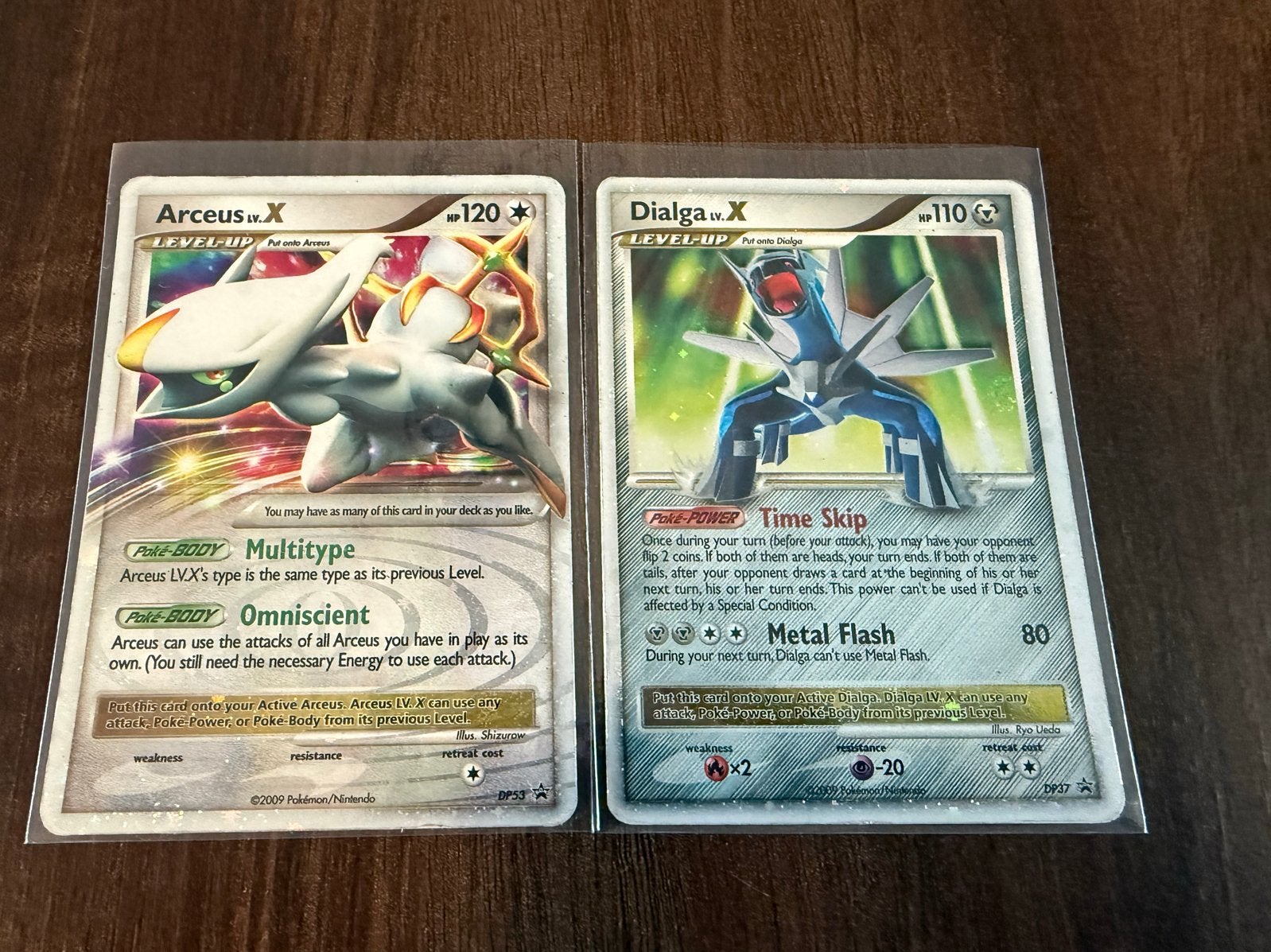 Arceus & Dialga Pokémon kaarten - Platinum Base Set, Ophalen of Verzenden, Gebruikt, Meerdere kaarten