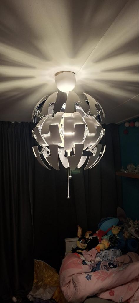 2x IKEA PS 2014 Hanglamp - Wit/Koperkleur, 35 cm, Huis en Inrichting, Lampen | Hanglampen, Ophalen of Verzenden, Zo goed als nieuw