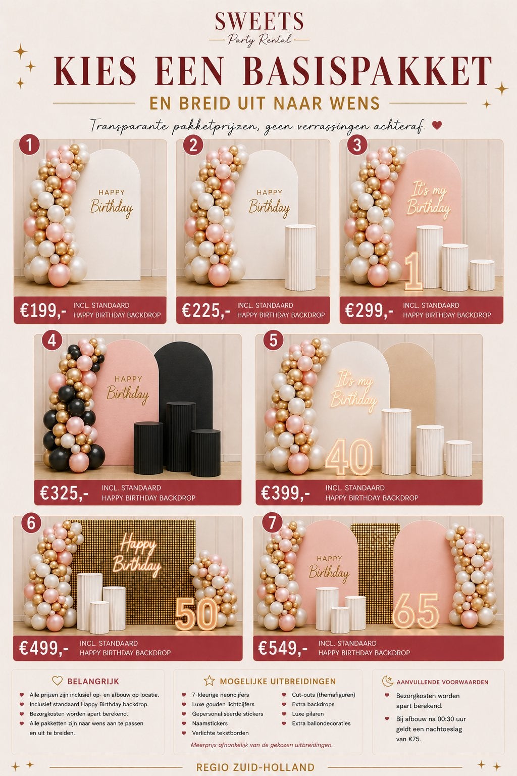 Fotobooth + ballondecoratie pakket, Ophalen, Zo goed als nieuw