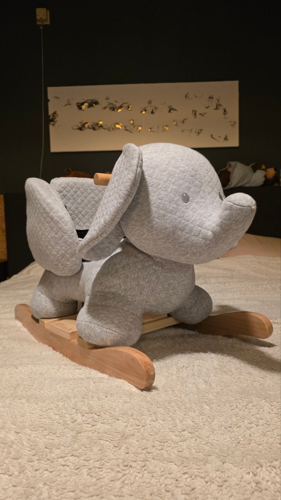 Nattou Olifant Tembo Schommelpaard met Veiligheidstuigje, Ophalen
