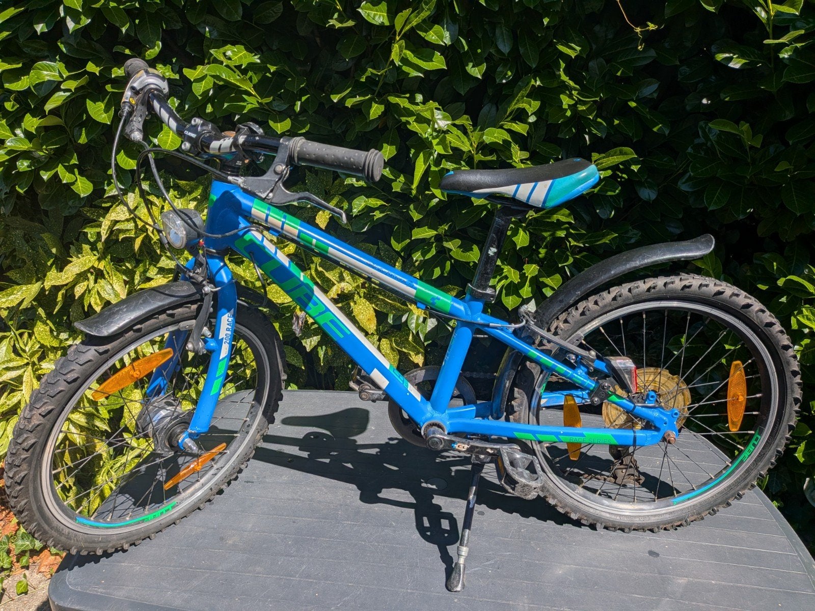 Cube Race Series 200 Kinderfiets - Blauw/Groen, Fietsen en Brommers, Fietsen | Kinderfietsjes, Ophalen, 20 inch of meer, Gebruikt