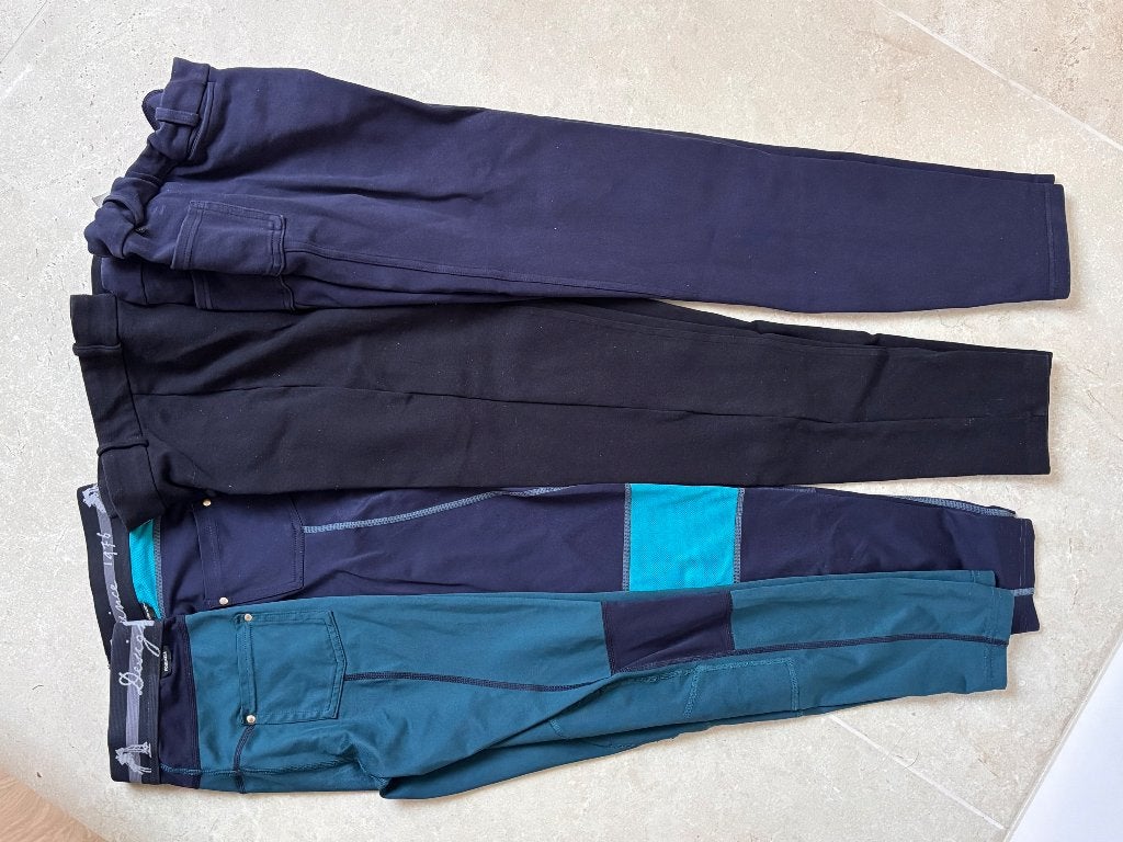 Paardrijkleding mt 12 en 14 jr, Dieren en Toebehoren, Blauw, Gebruikt, Kinderen, Dressuur