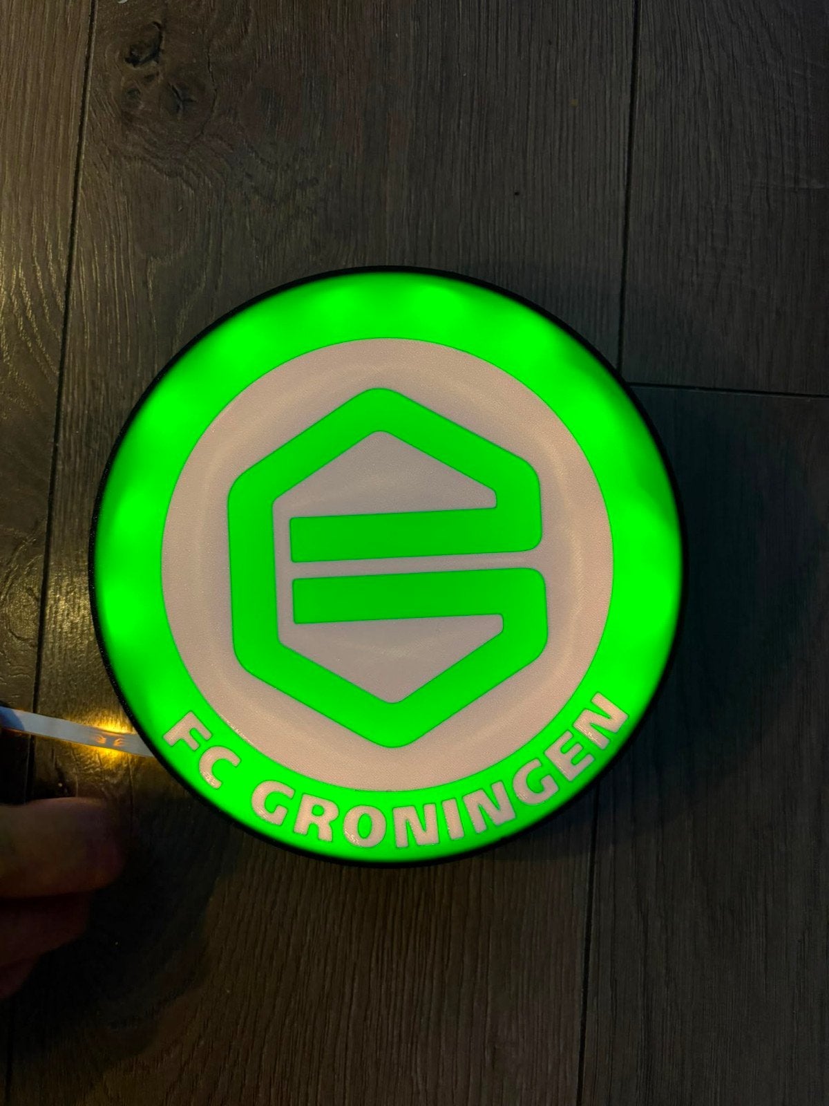 FC Groningen LED Lamp - Uniek Lichtobject, Ophalen of Verzenden