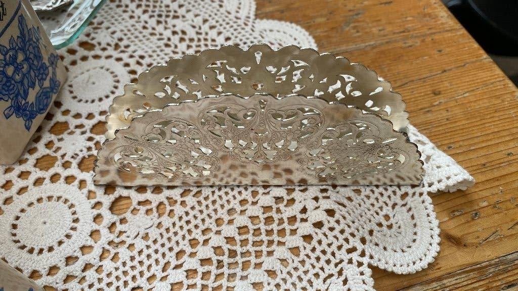 Servettenhouder / servettenstandaard servethouder, Overige materialen, Gebruikt, Overige typen, Vintage