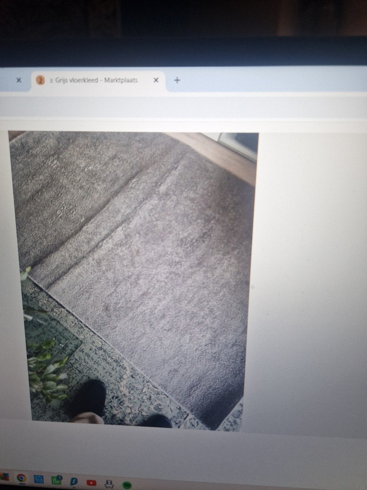 mooi grijs vloerkleed, Ophalen, Zo goed als nieuw, Grijs, Tapijt