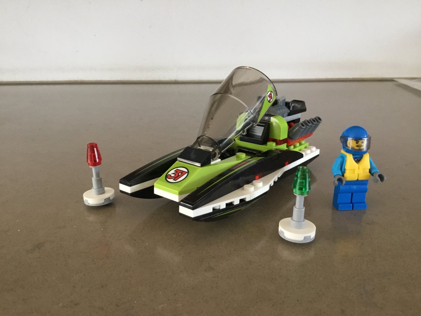 Lego City 60114 Speedboot - 100% compleet, Ophalen of Verzenden, Zo goed als nieuw
